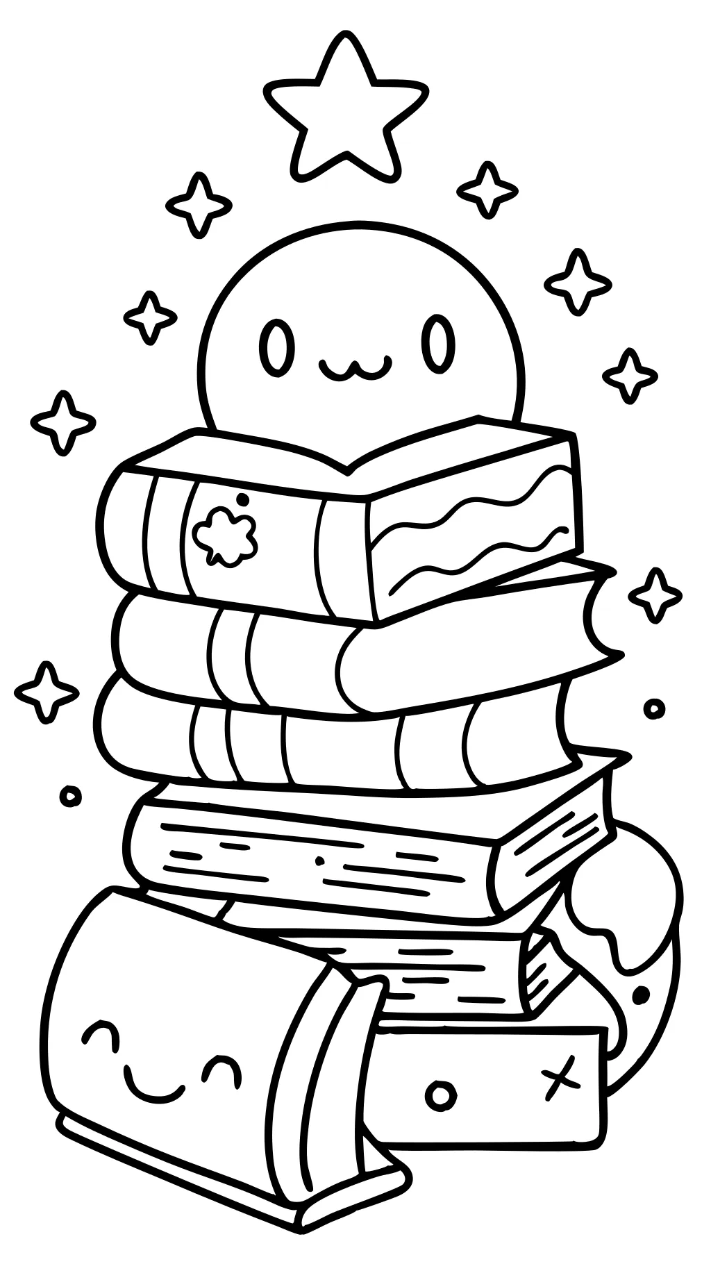 books coloring easy pages